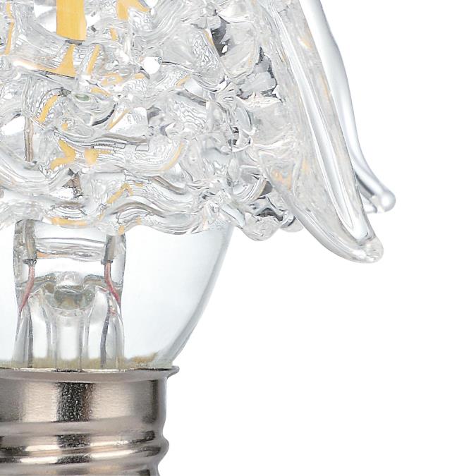 0.6 Watt Star Dimmable Filament LED Light Bulb, 3000K Clear E12 (Candelabra) Base, 4-Pack - Image 8