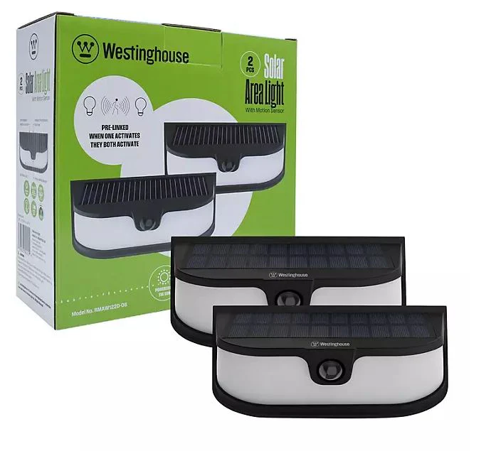 1200 Lumen Solar Security Light Set, 2 Pack - Image 8
