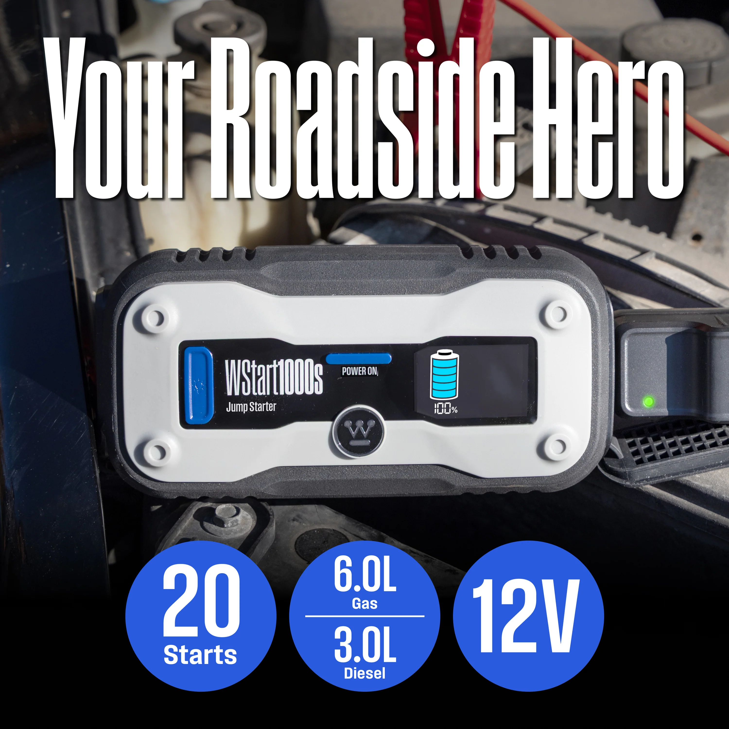 1500A Portable Car Battery Jump Starter Power Bank - Image 11