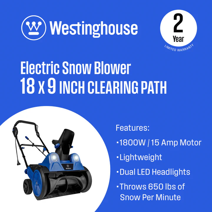 WSnow18 18" Corded Snow Blower - Image 3