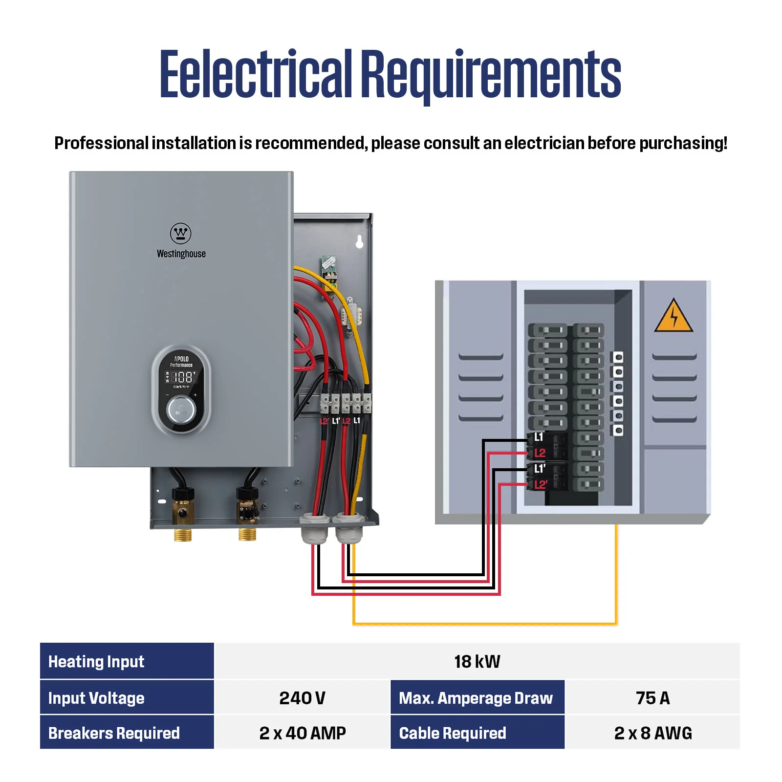 18KW Electric Tankless Water Heater - Image 10