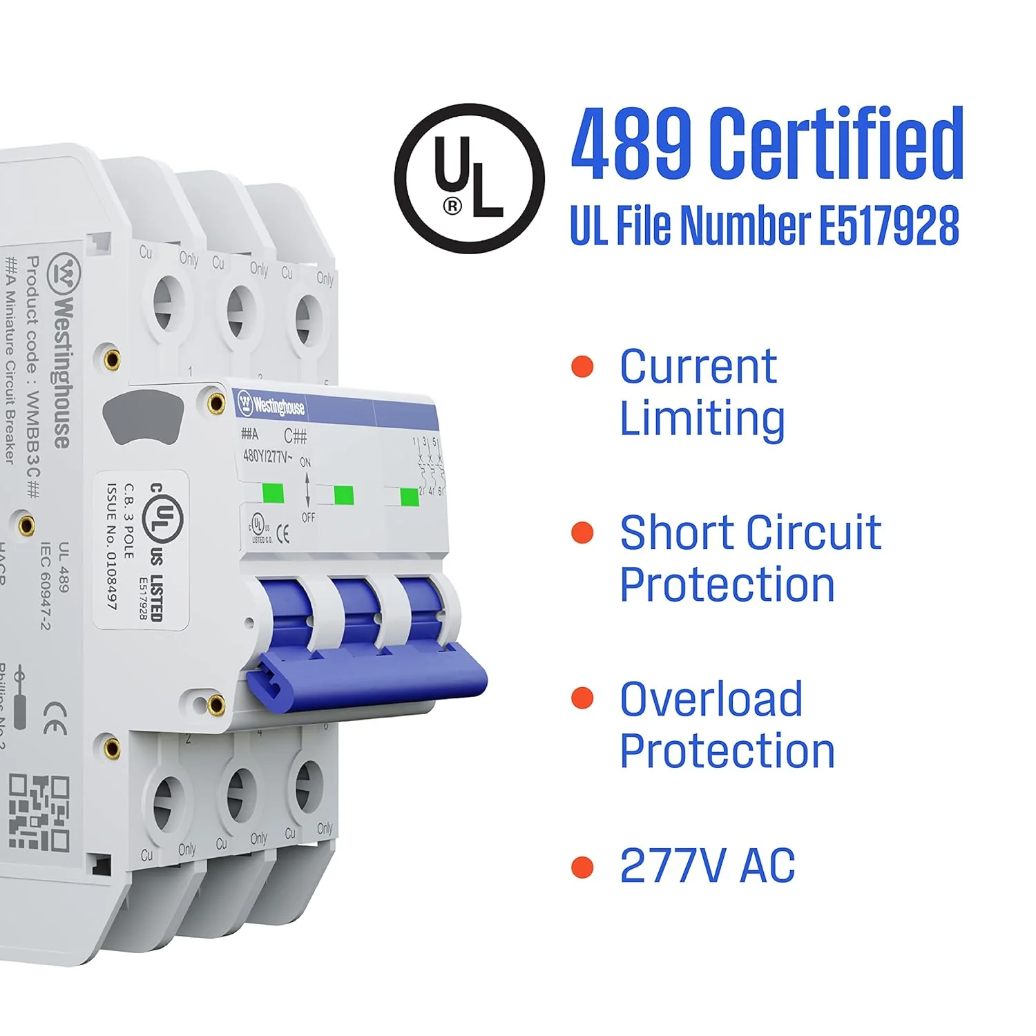 20A 3 Pole Miniature Circuit Breaker C Curve - Image 4