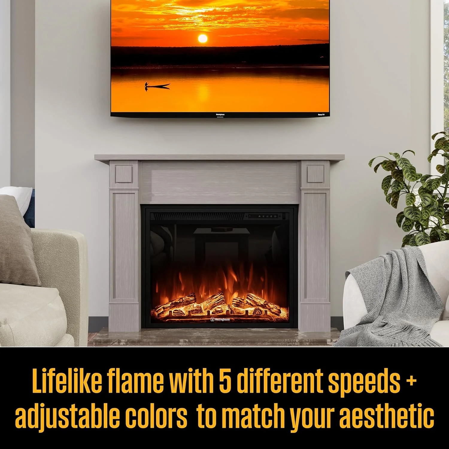28 inch Fireplace Heater - Image 5