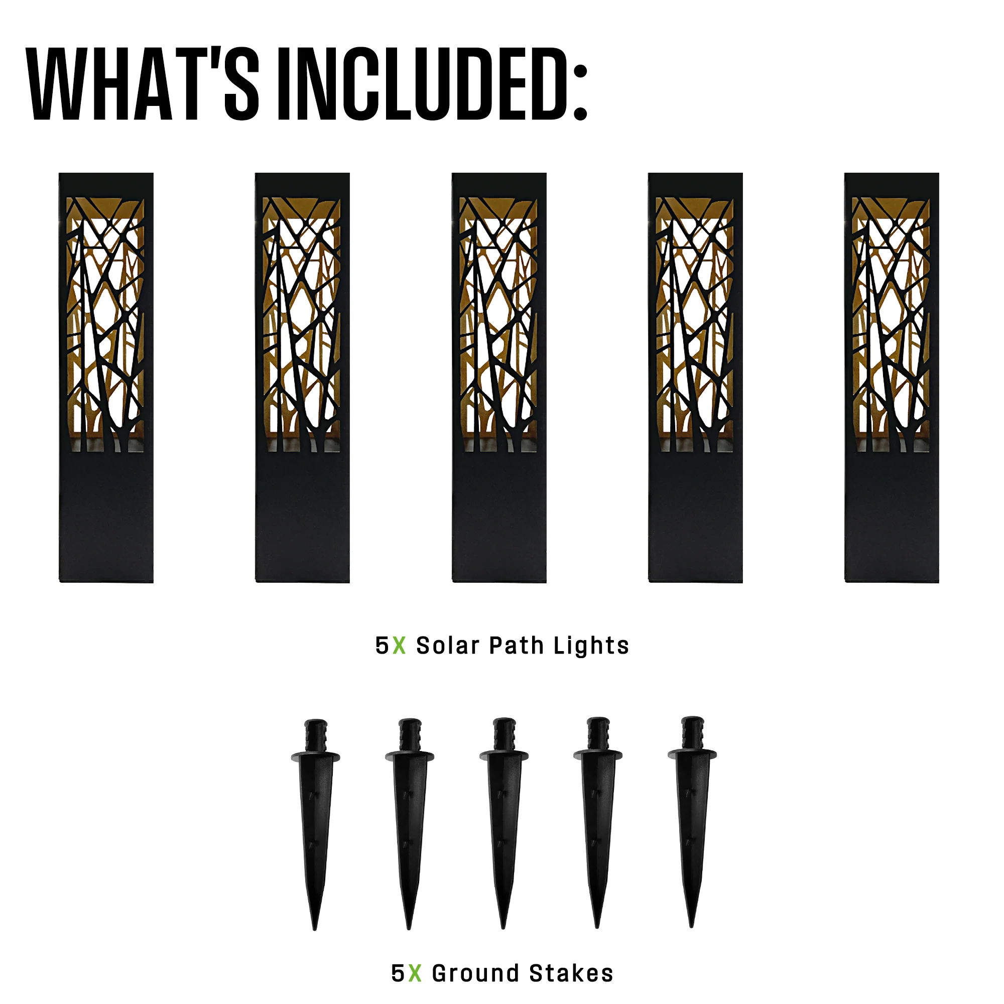 30 Lumen Solar Bollard Path Light, Set of 5 - Image 7
