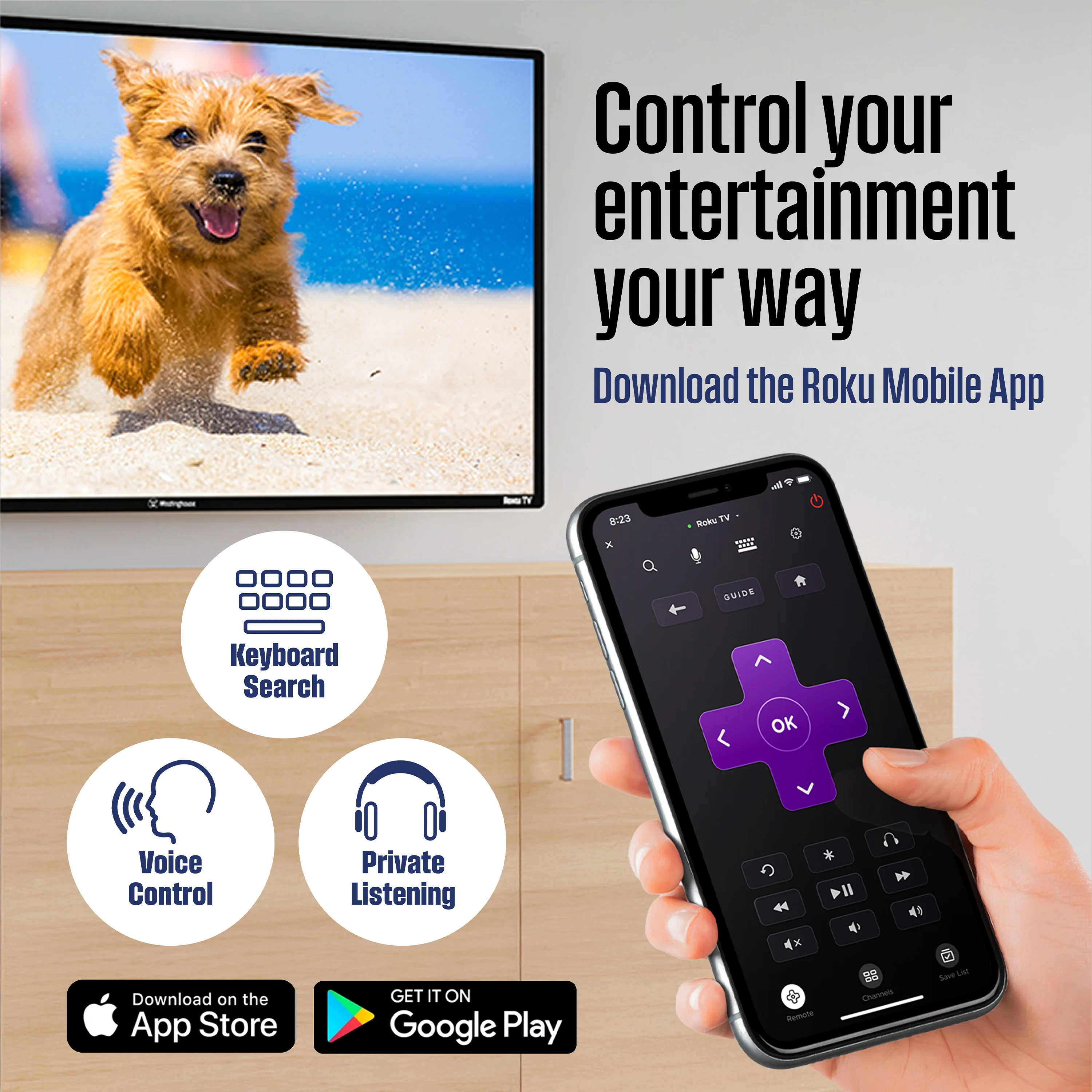 32″ HD Smart Roku TV - Image 6