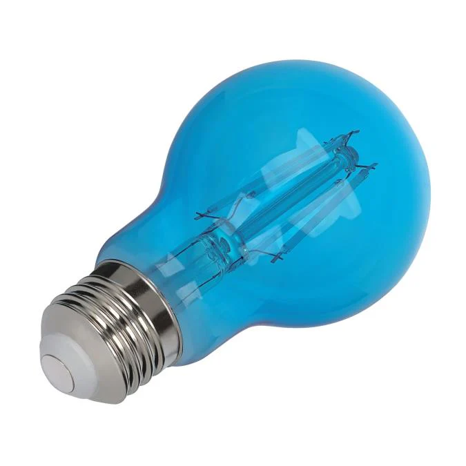4.5 Watt (40 Watt Equivalent) A19 Filament LED Light Bulb, Blue - Image 2