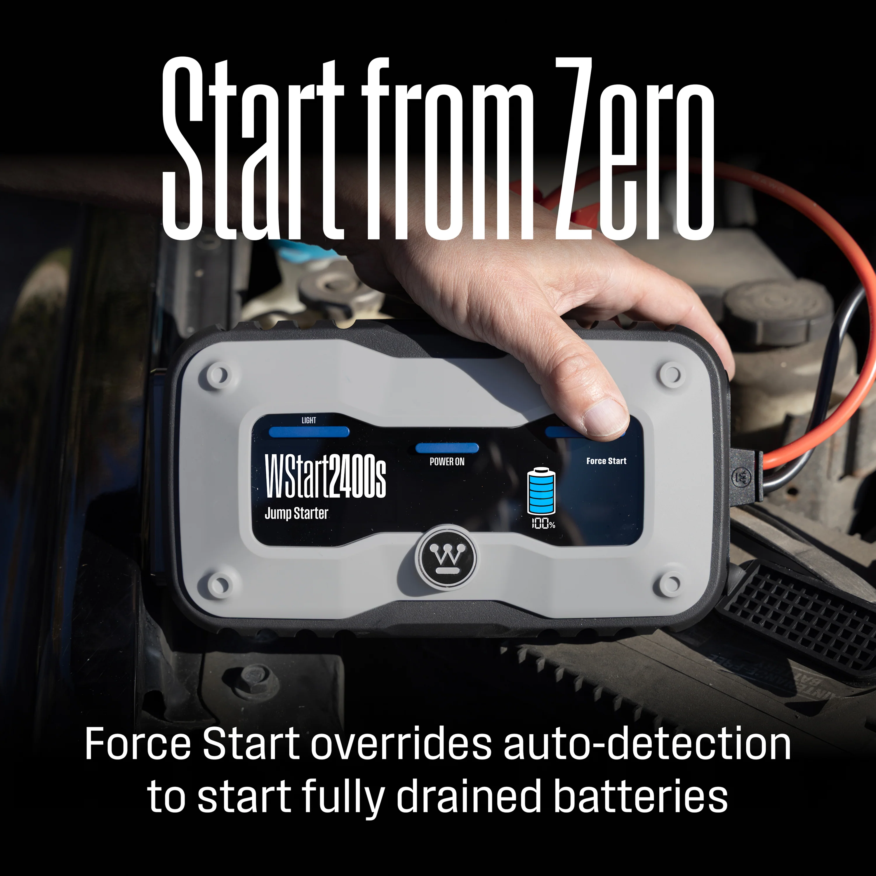 4000A Portable Car Battery Jump Starter Power Bank - Image 2