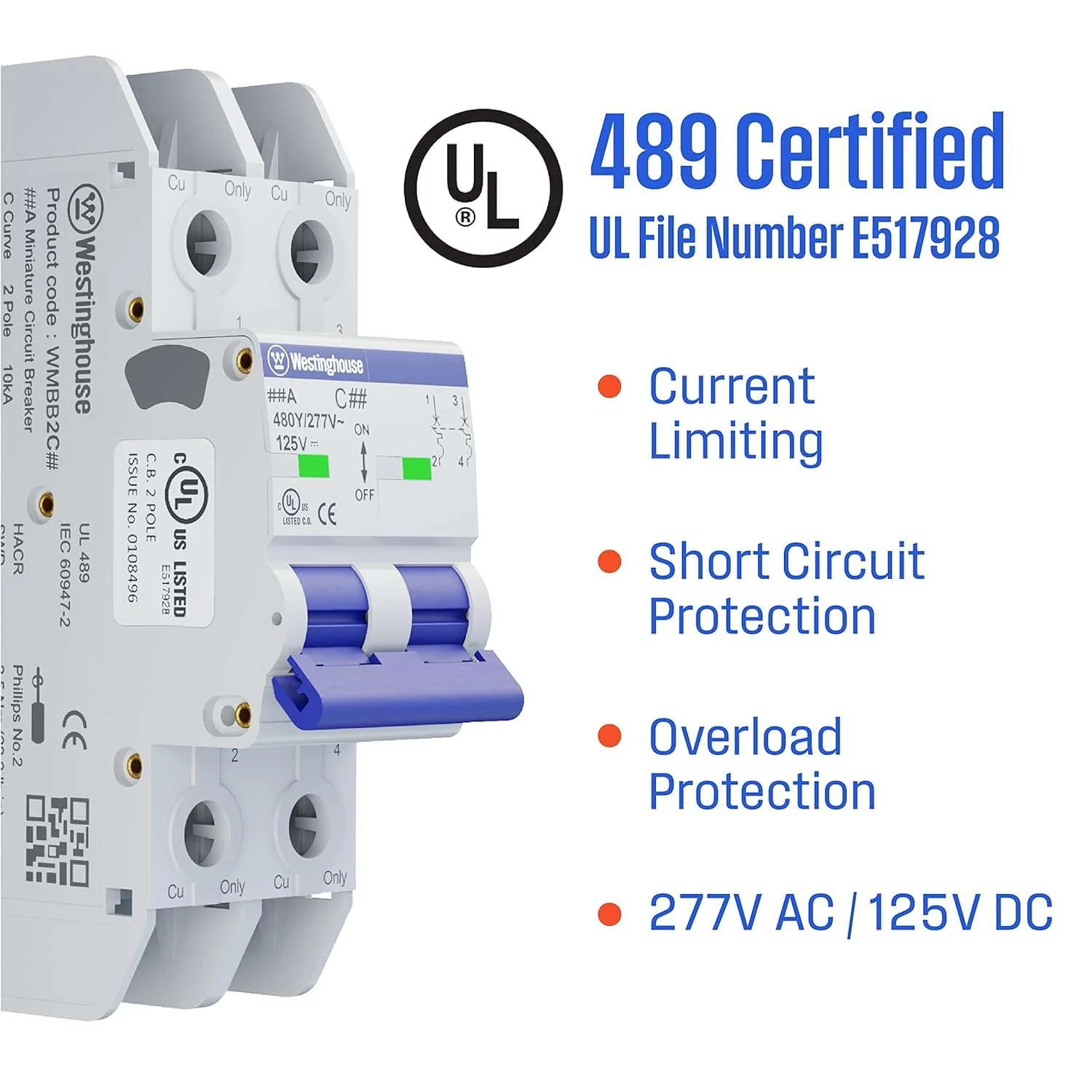 40A 2 Pole Miniature Circuit Breaker C Curve - Image 4