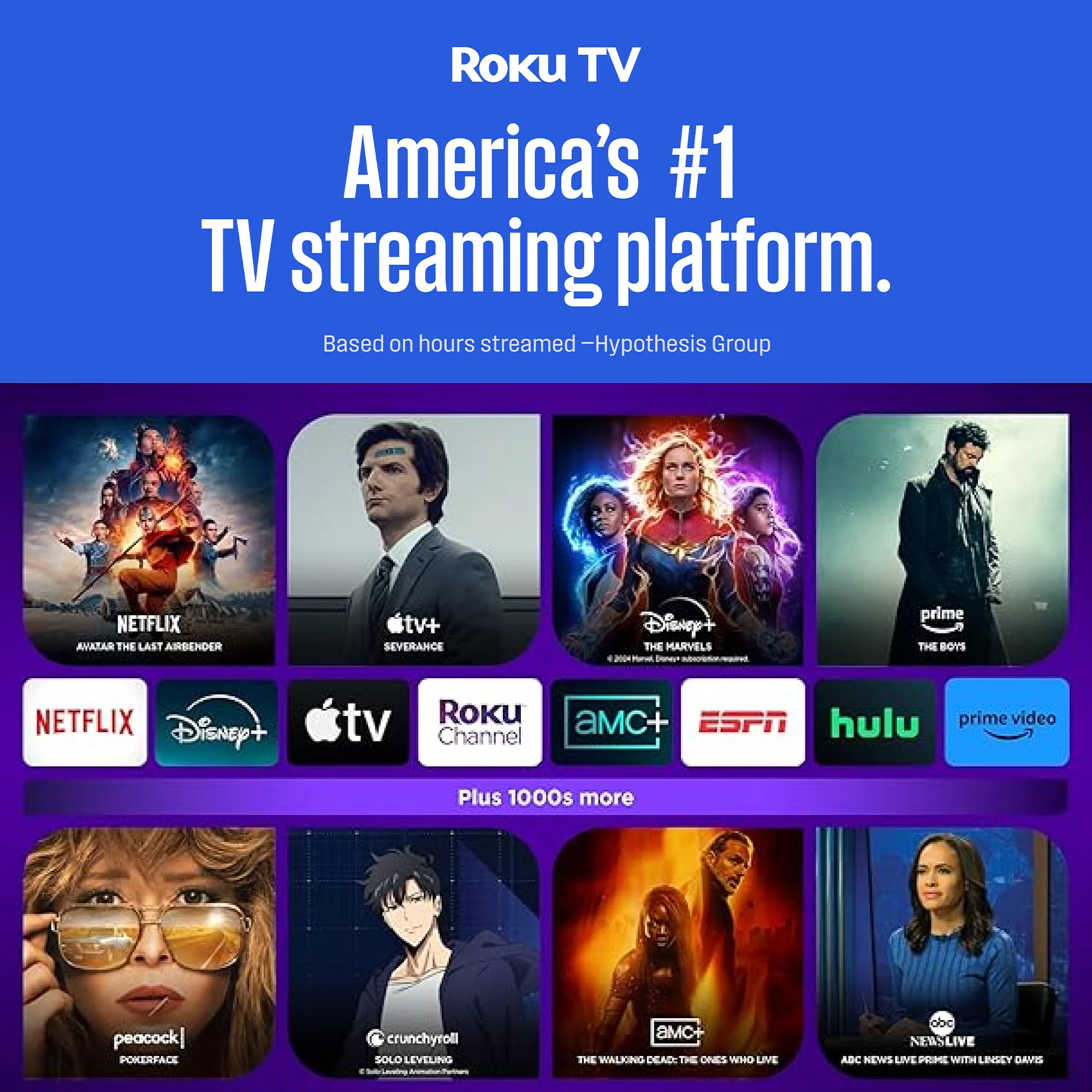 43″ Edgeless QLED 4K UHD Roku TV with Voice Remote - Image 3