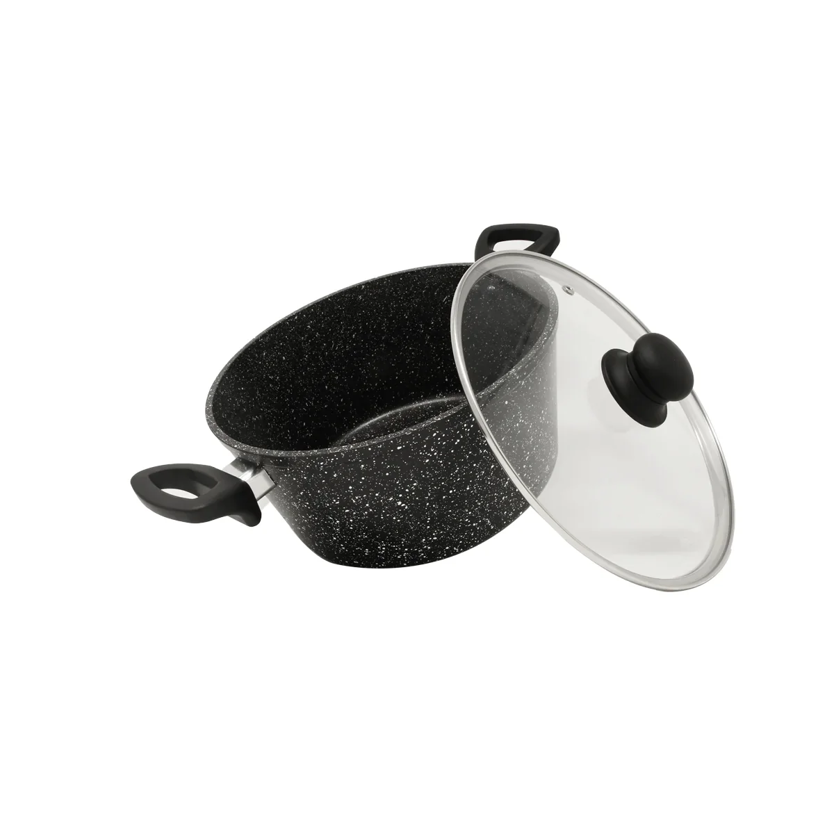 5-piece Black Marble Cookware Set - Image 3