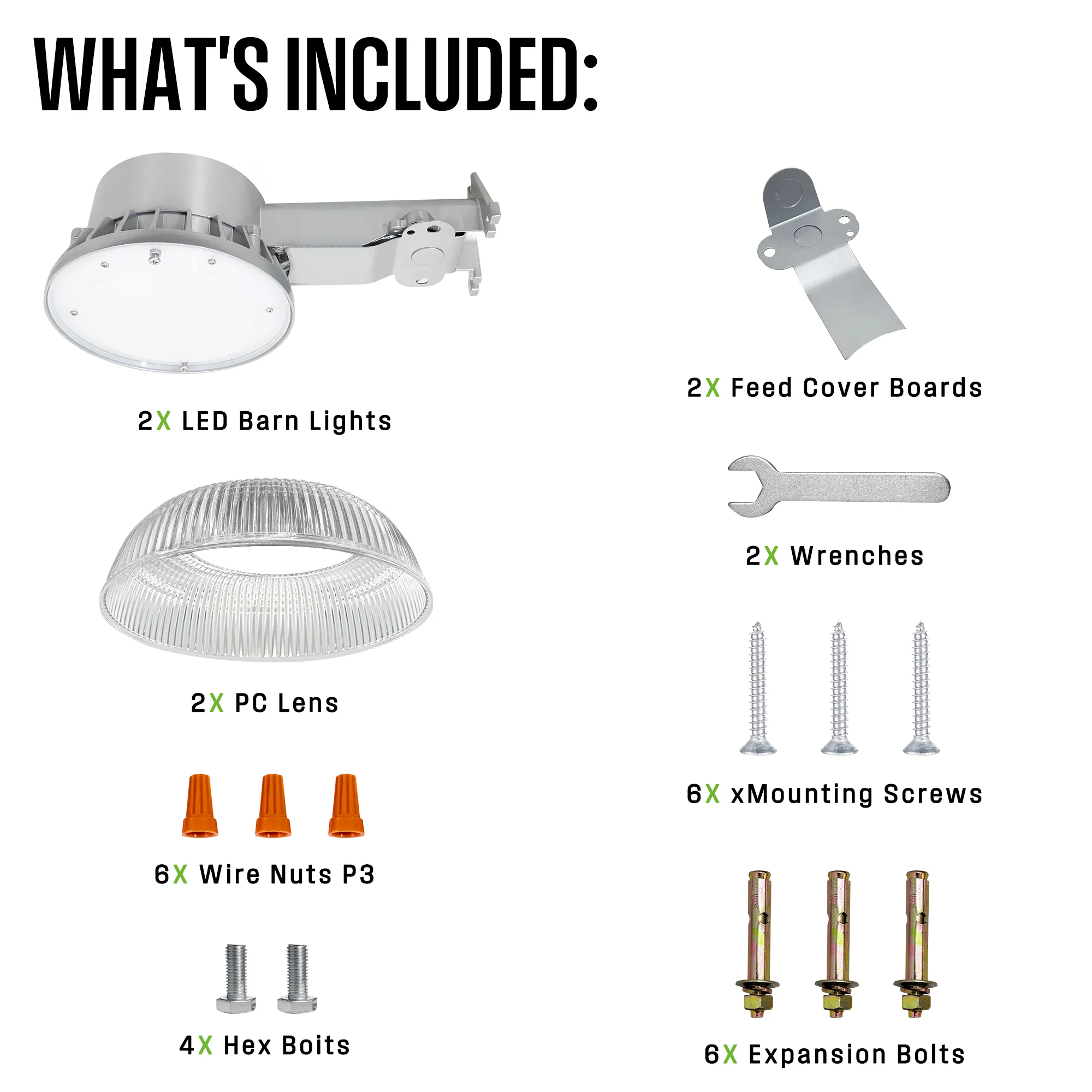 5000L Wired Barn Light, Set of 2 - Image 8