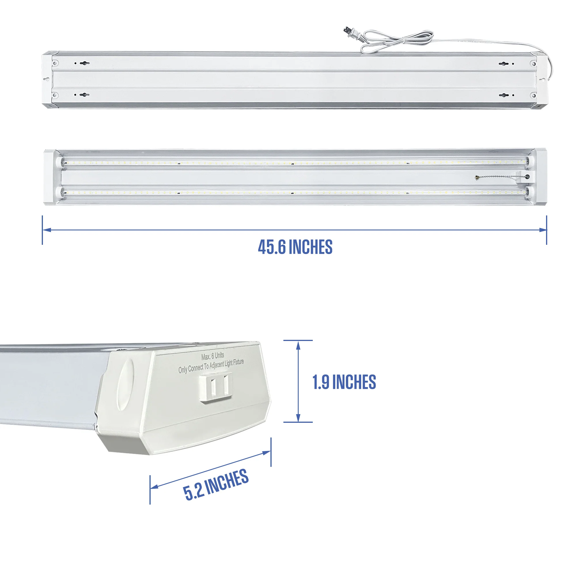 5500 Lumen LED Shop Light, 2 Pack - Image 4