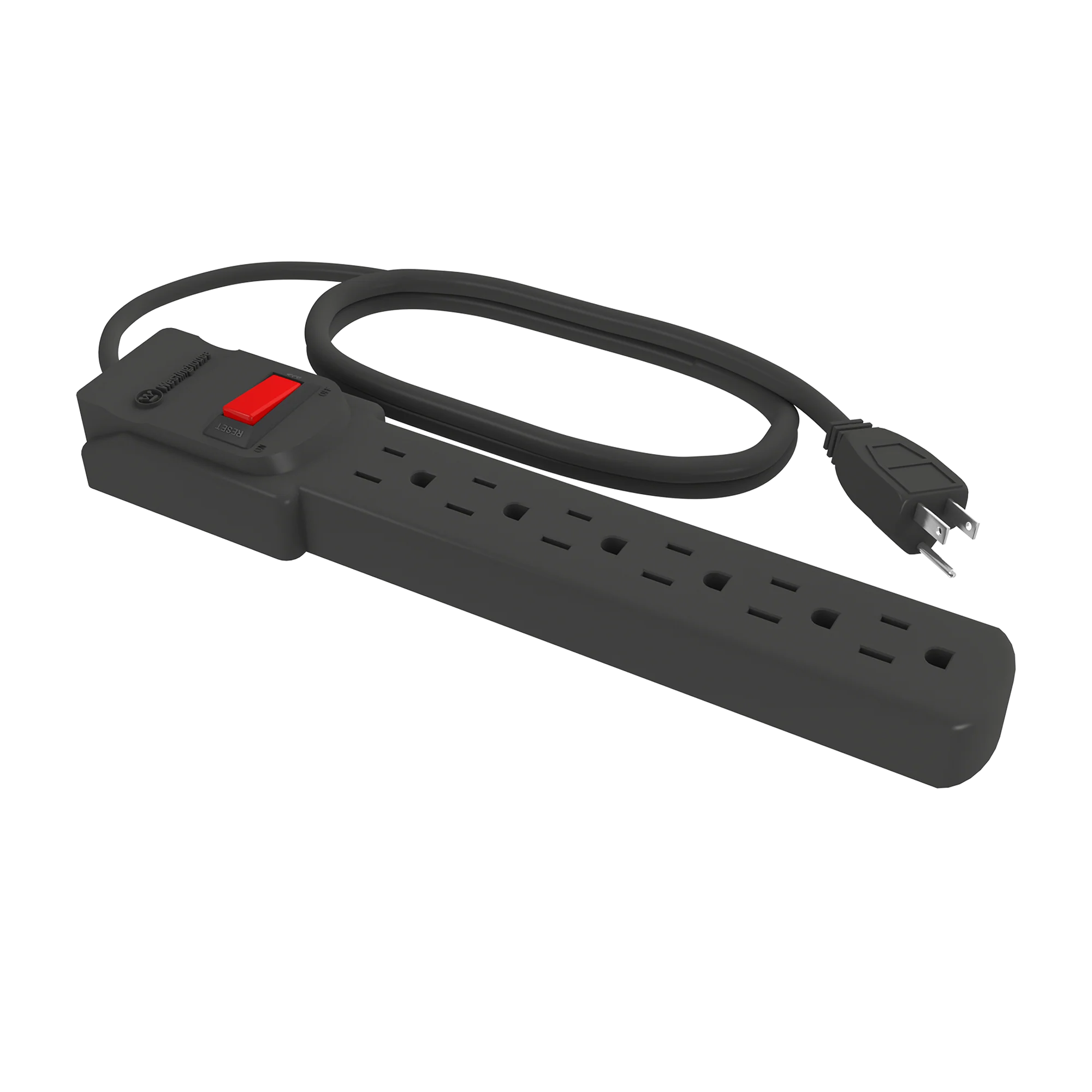 800J 6-out Surge Protector BLK - Image 2