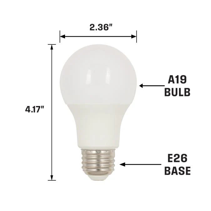9 Watt (60 Watt Equivalent) A19 LED Light Bulb - Image 7