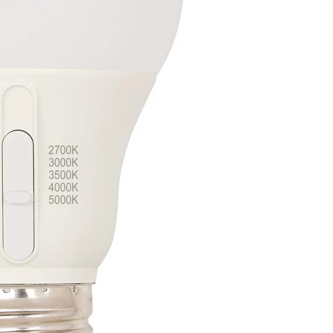 9 Watt (60-Watt Equivalent) Omni A19 Dimmable LED Light Bulb with Color Temperature Selection - Image 8