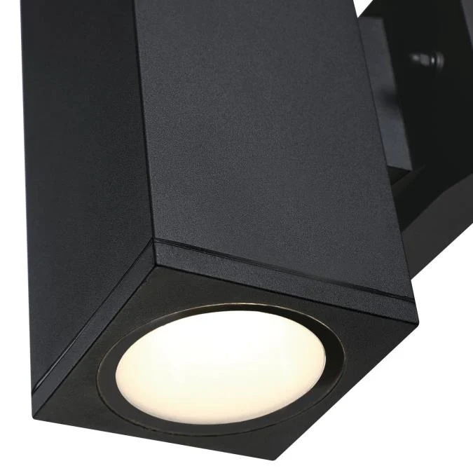 Nottawa Dimmable LED Up and Down Light Wall Fixture, Black Finish - Image 12