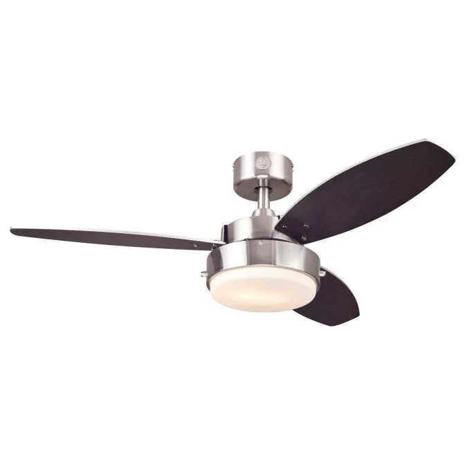 Alloy 42-Inch Three-Blade Indoor Ceiling Fan, Brushed Nickel Finish with LED Light Fixture - Image 7
