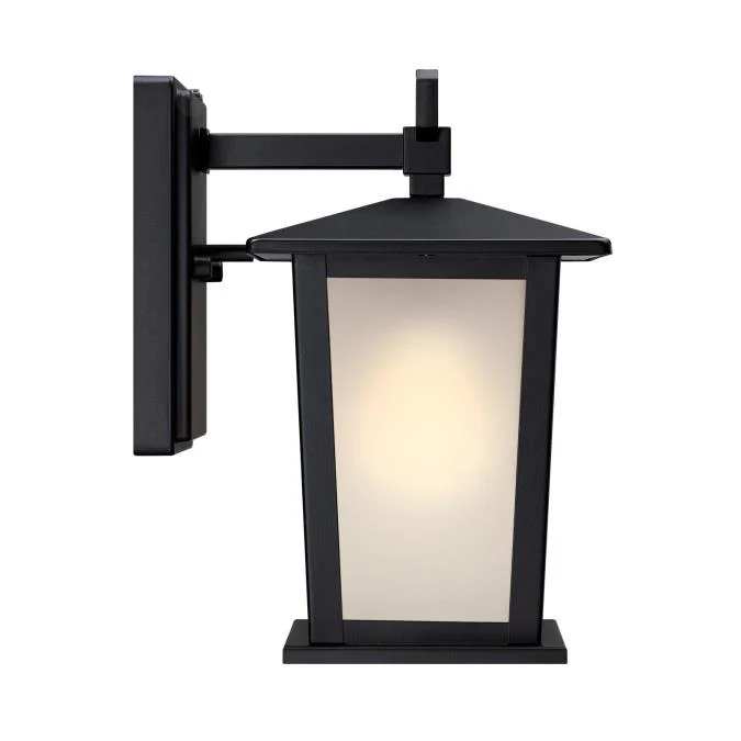 Bedingfield 7 Inch, One-Light Matte Black Outdoor Wall Fixture with Dusk to Dawn Sensor - Image 2