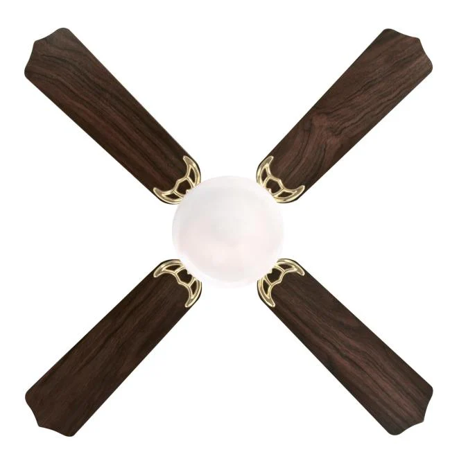 Casanova Supreme 42-Inch Four-Blade Indoor Ceiling Fan, Polished Brass Finish with LED Light Fixture - Image 8