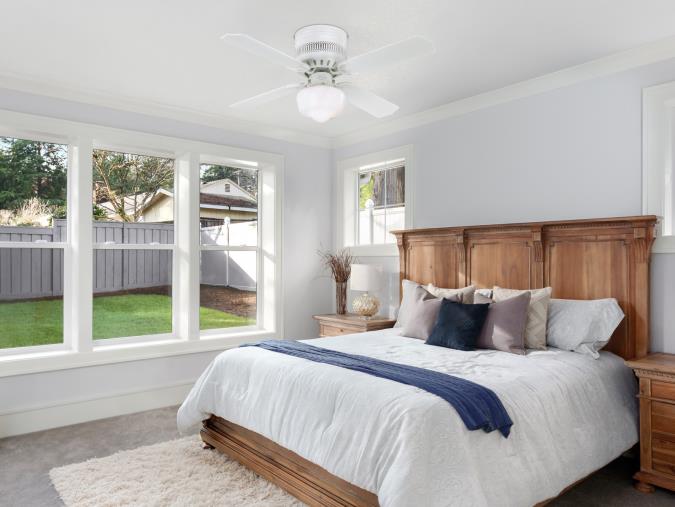 Casanova Supreme 42-Inch Four-Blade Indoor Ceiling Fan, White Finish with LED Light Fixture - Image 2