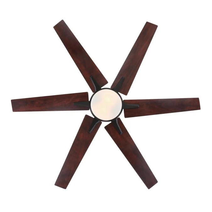 Cayuga 60-Inch Six-Blade Indoor Smart WiFi Ceiling Fan, Black-Bronze Finish with Dimmable LED Light Fixture, Remote Control Included - Image 5