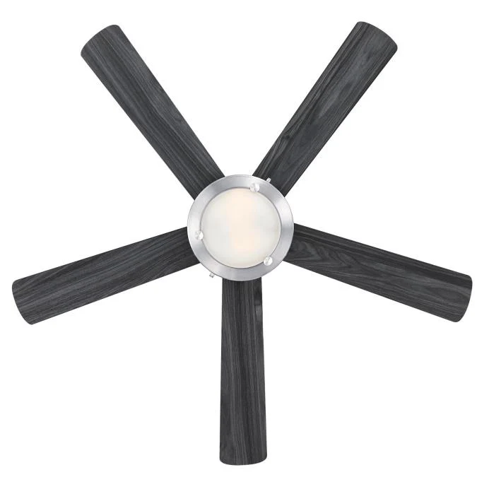 Comet 52-Inch Five-Blade Indoor Ceiling Fan, Brushed Nickel Finish with Dimmable LED Light Fixture - Image 9