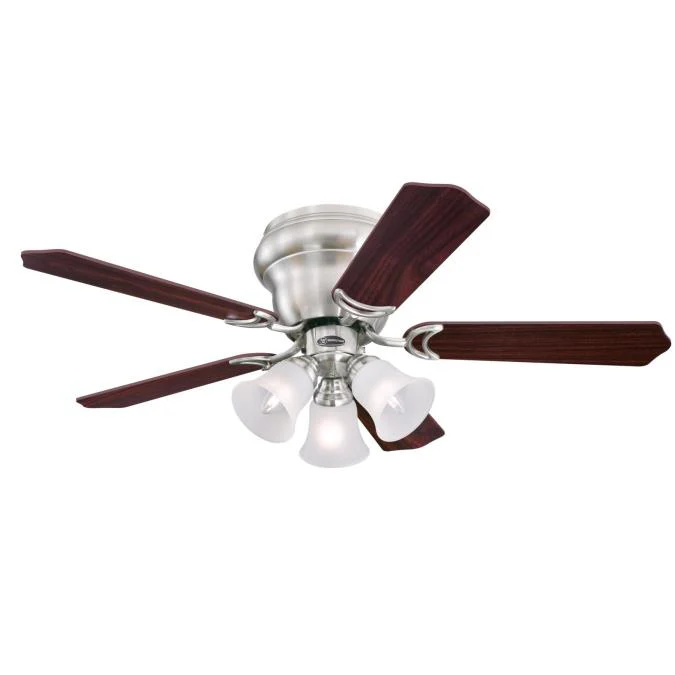 Contempra Trio 42-Inch Five-Blade Indoor Ceiling Fan, Brushed Nickel Finish with Dimmable LED Light Fixture