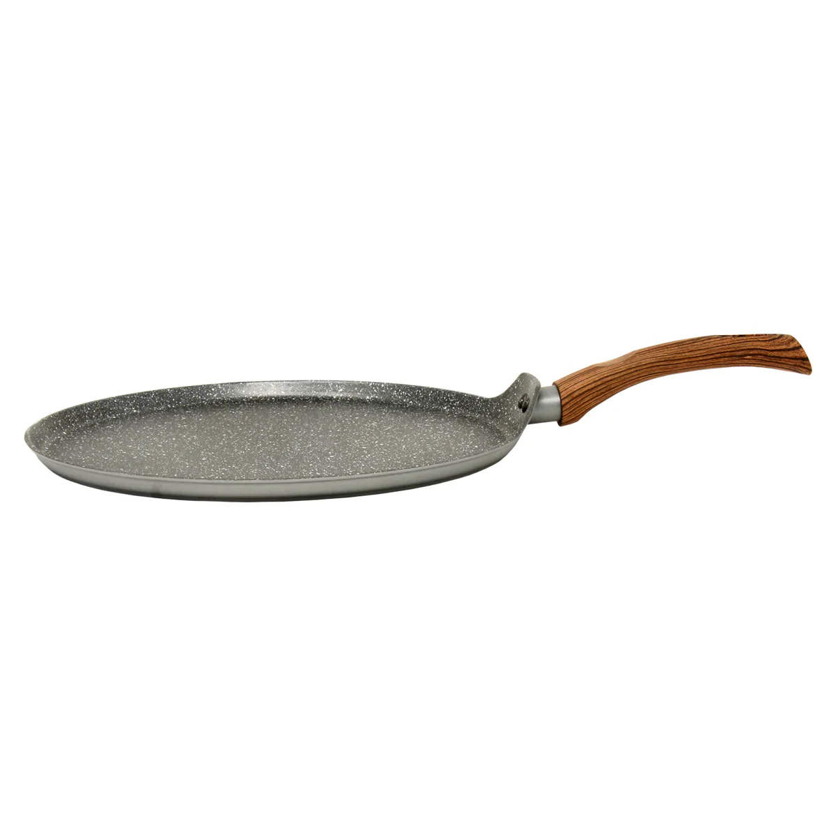 Gray and wood marble finish crepe pan (12.5") - Image 5
