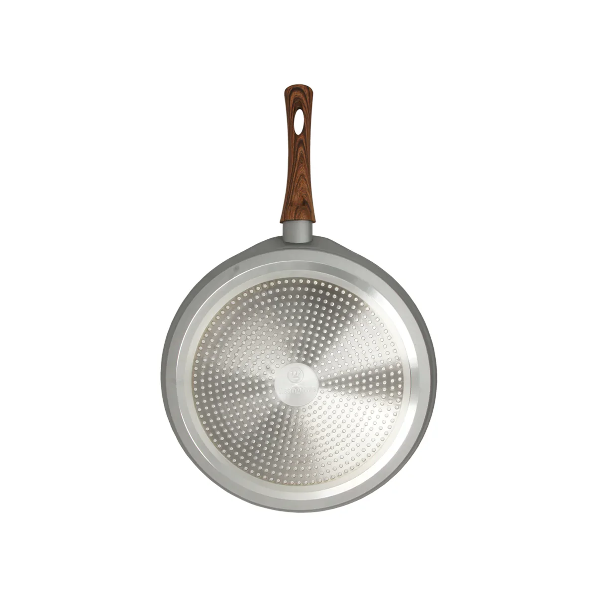 Gray and wood marble finish crepe pan (12.5") - Image 6