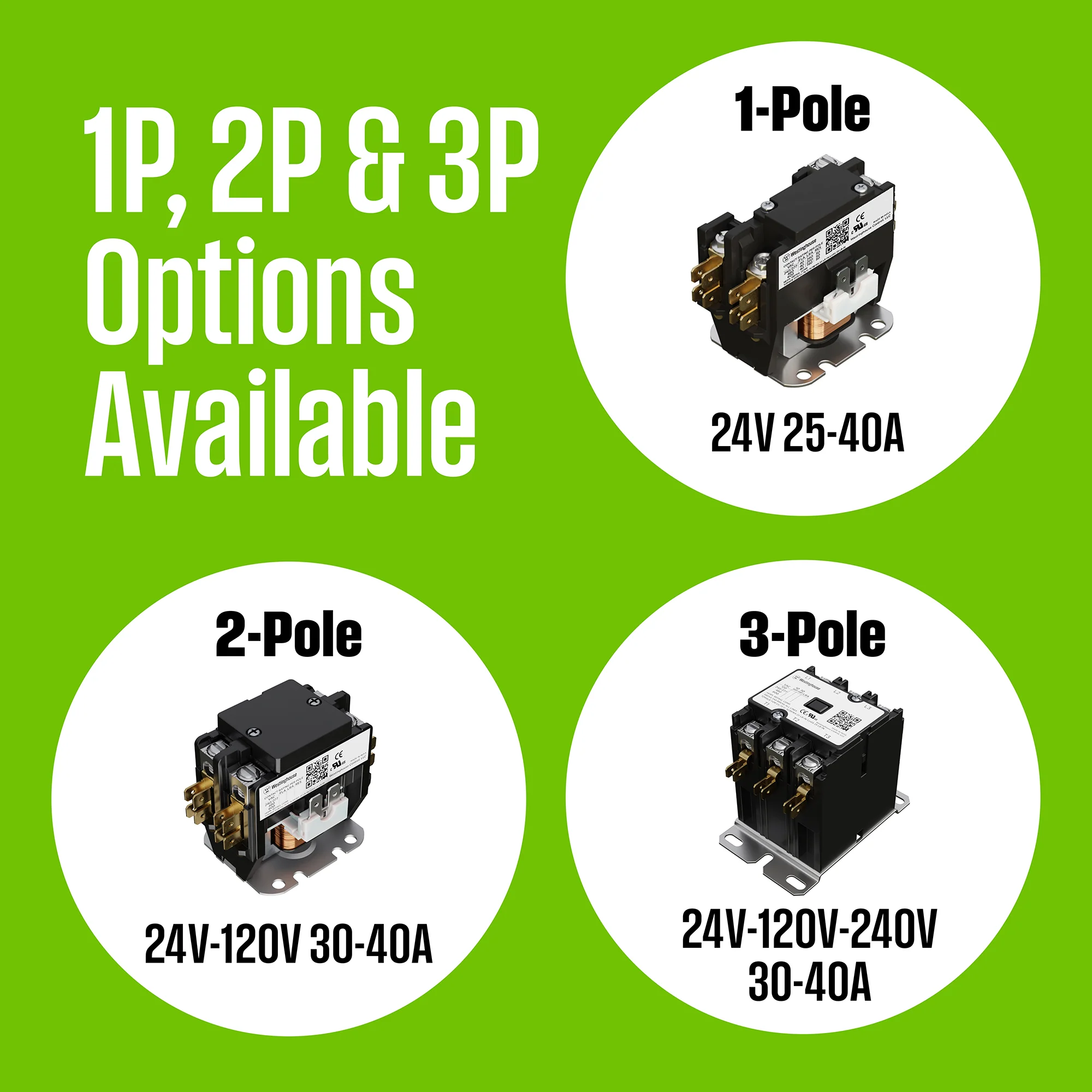 Definite Purpose Contactor 40 Amp 2 Pole 24V Coil - Image 6