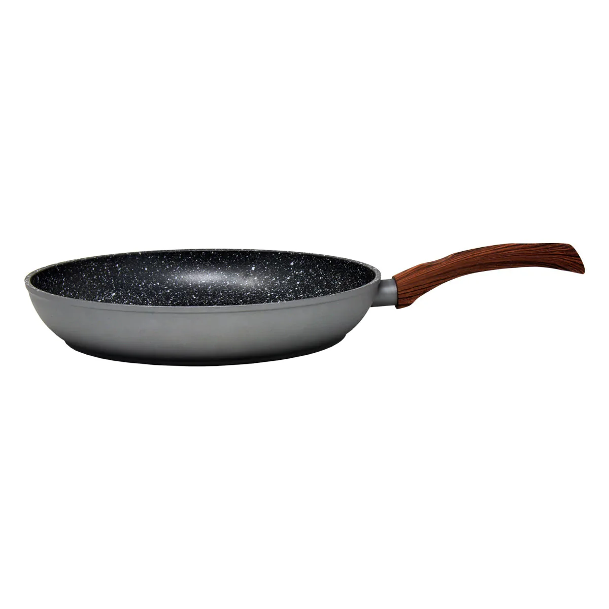Gray and wood marble finish frying pan (11") - Image 3