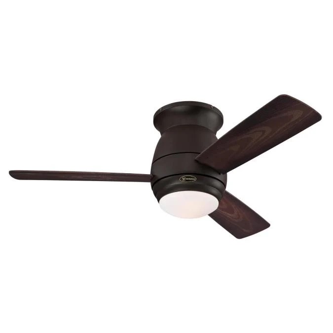 Halley 44-Inch Three-Blade Indoor/Outdoor Ceiling Fan, Oil Rubbed Bronze Finish with Dimmable LED Light Kit, Remote Control Included - Image 5