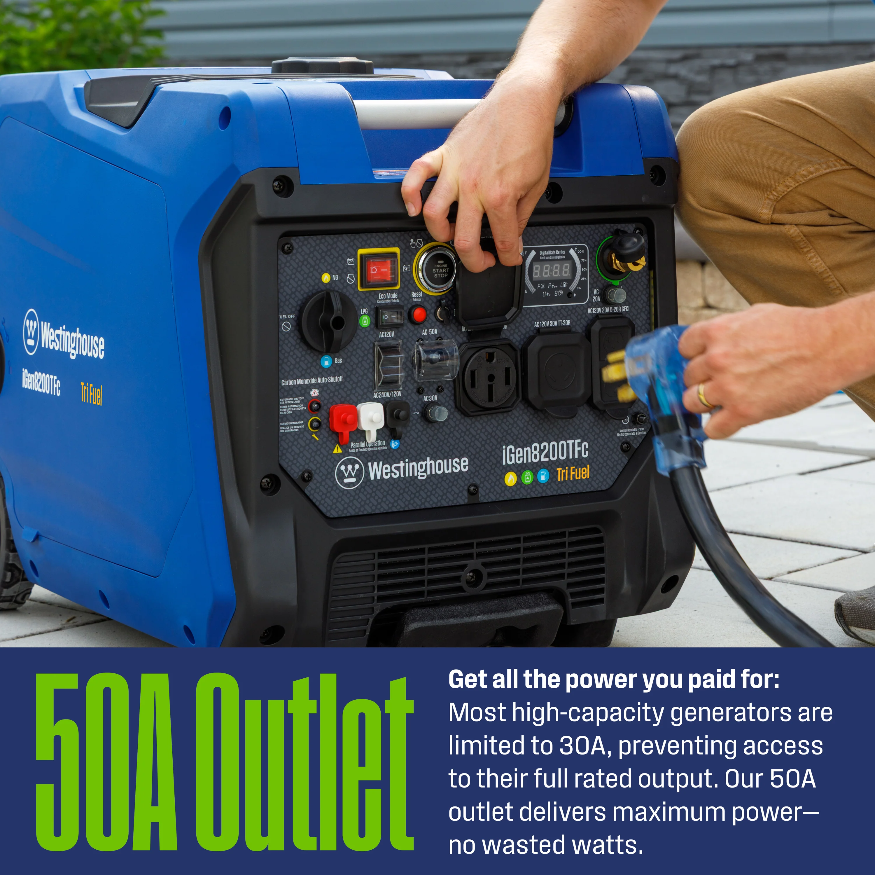 iGen8200TFc Inverter Generator - Tri-Fuel with CO Sensor - Image 6