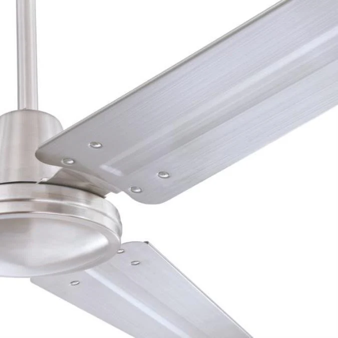 Jax Industrial-Style 56-Inch Three-Blade Indoor Ceiling Fan, Brushed Nickel Finish, Wall Control Included - Image 7