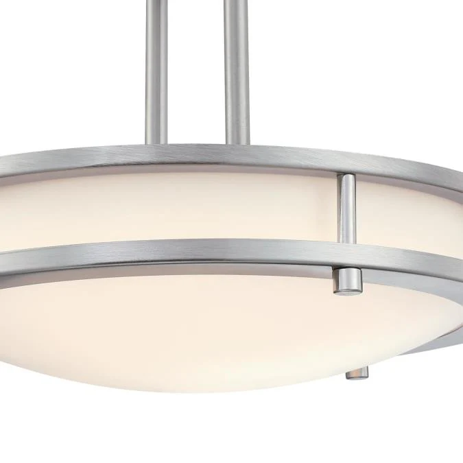 Lauderdale 12" LED Indoor Semi-Flush Mount Ceiling Fixture with Color Temperature Selection, Brushed Nickel - Image 10
