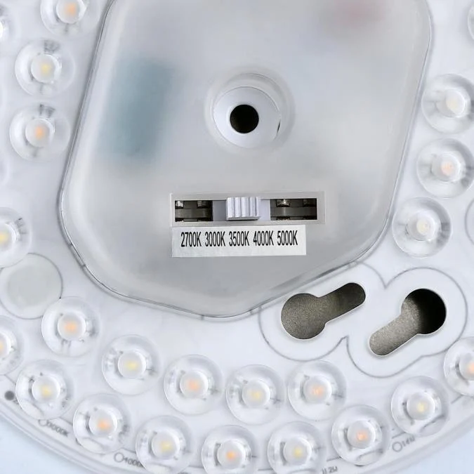 Lauderdale 12" LED Indoor Semi-Flush Mount Ceiling Fixture with Color Temperature Selection, Brushed Nickel - Image 7