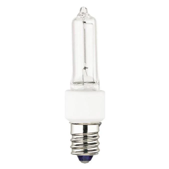 60 Watt T3 Halogen Single-Ended Xenon Krypton Clear E12 (Candelabra) Base, 120 Volt, Box