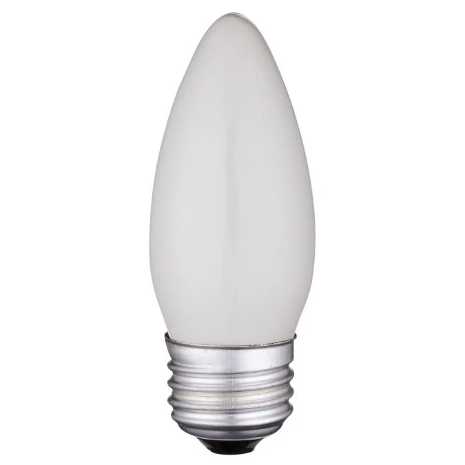 25 Watt B11 Torpedo Incandescent Frost E26 (Medium) Base, 120 Volt, Card (2-Pack)