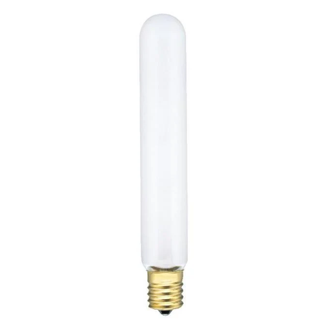 40 Watt T6 1/2 Incandescent Frost E17 (Intermediate) Base, 120 Volt, Card