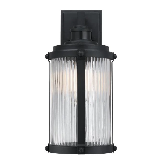 Armin One-Light Outdoor Wall Fixture with Motion Sensor, Textured Black Finish - Image 9