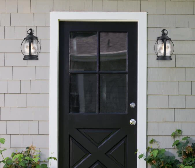 Canyon One-Light Outdoor Wall Fixture with Dusk-To-Dawn Sensor, Textured Black Finish - Image 4