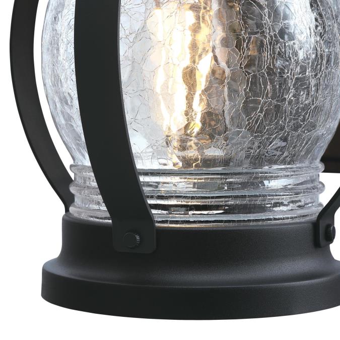 Canyon One-Light Outdoor Wall Fixture with Dusk-To-Dawn Sensor, Textured Black Finish - Image 6