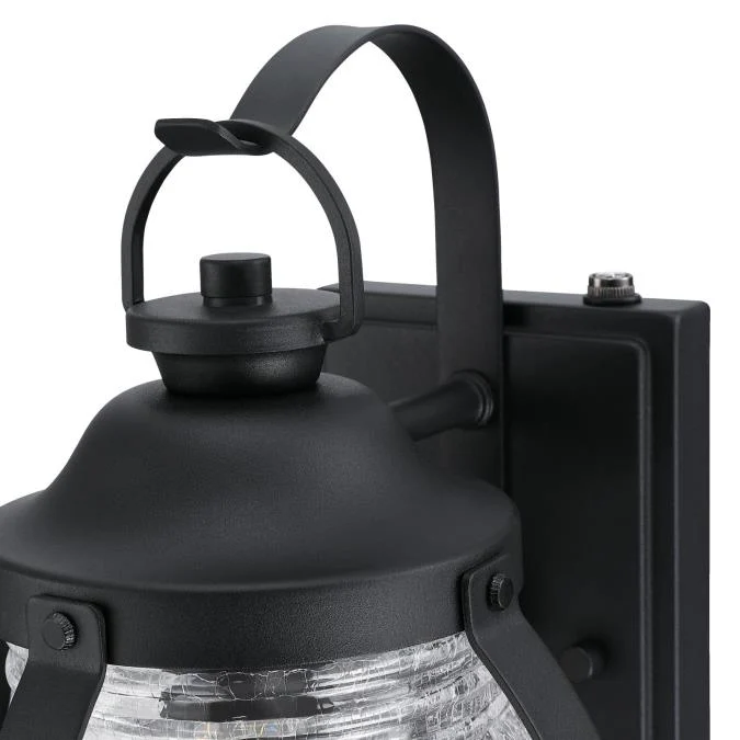 Canyon One-Light Outdoor Wall Fixture with Dusk-To-Dawn Sensor, Textured Black Finish - Image 7