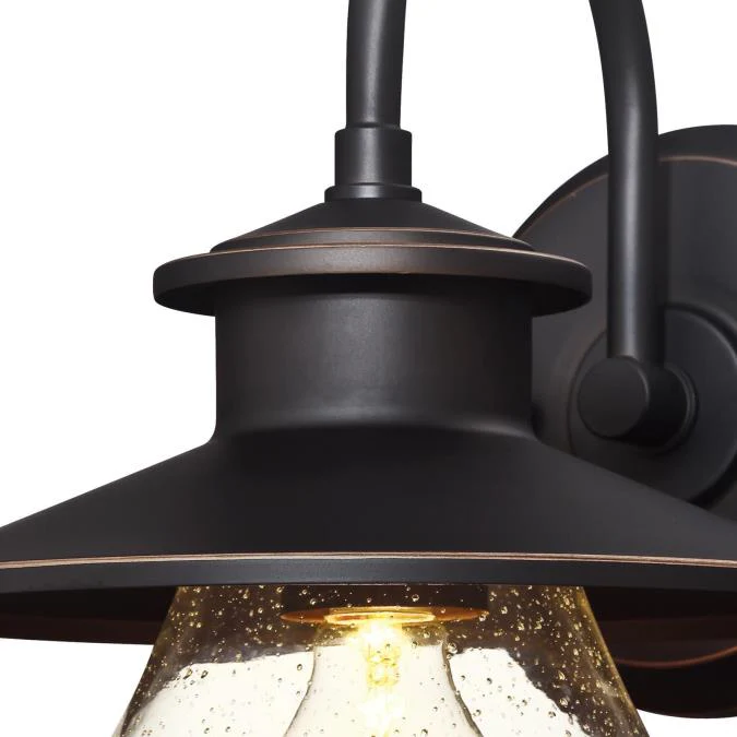 Delmont One-Light Outdoor Wall Fixture, Oil Rubbed Bronze Finish with Highlights - Image 3