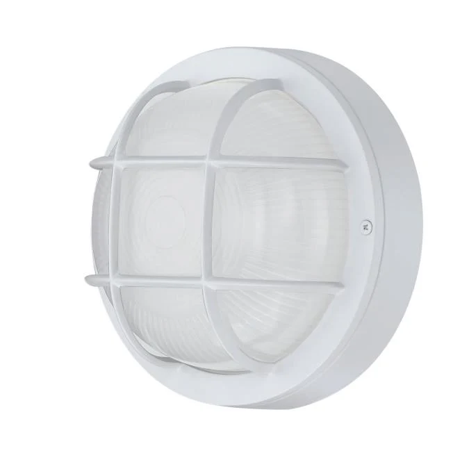 One-Light Dimmable LED Outdoor Wall Fixture, Textured White Finish - Image 5