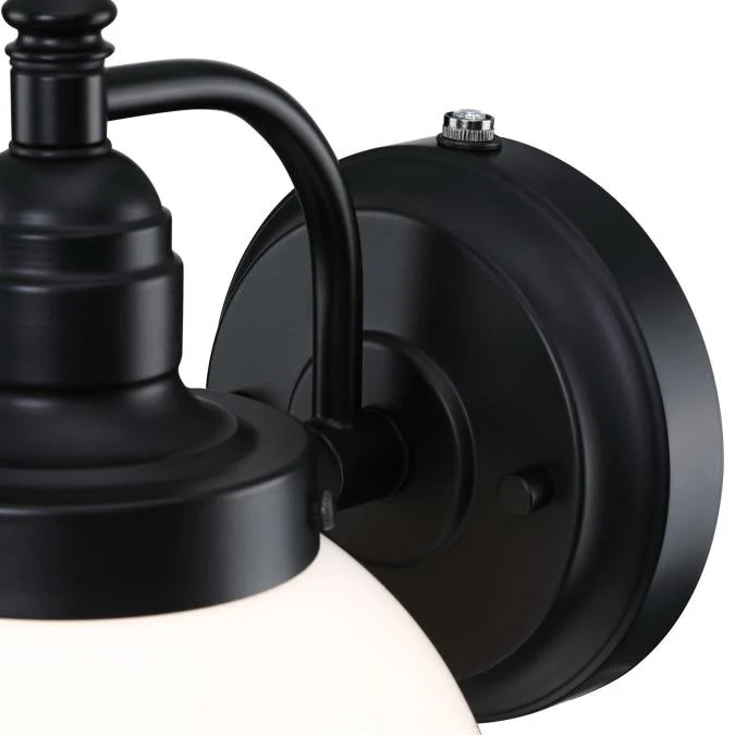 Eddystone One-Light Outdoor Wall Fixture with Dusk-To-Dawn Sensor, Matte Black Finish - Image 7