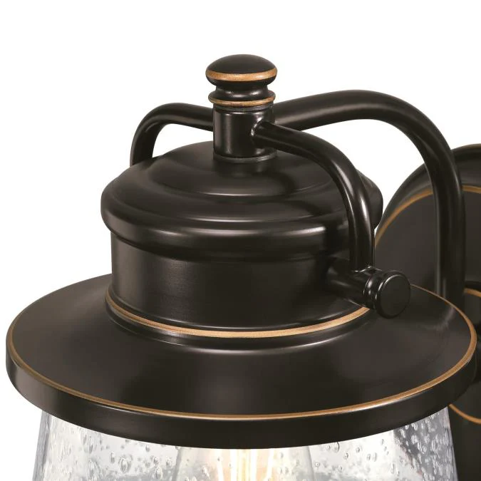 Emma Jane One-Light Outdoor Wall Fixture with Dusk-To-Dawn Sensor, Amber Bronze Finish - Image 8