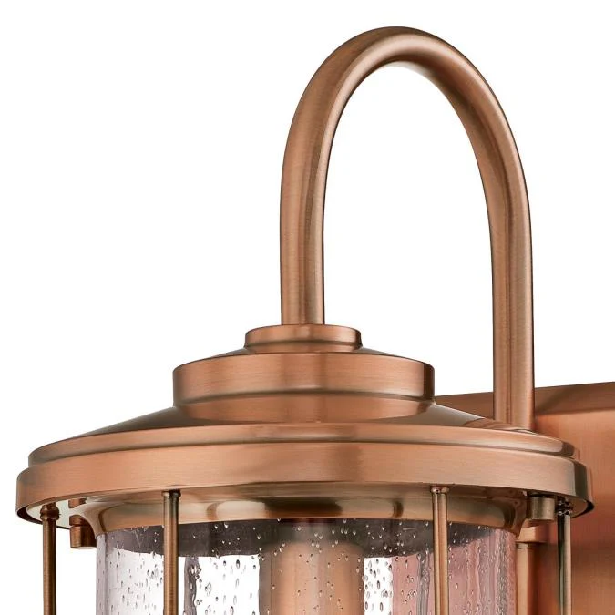 Ferry One-Light Outdoor Wall Fixture, Washed Copper Finish - Image 3