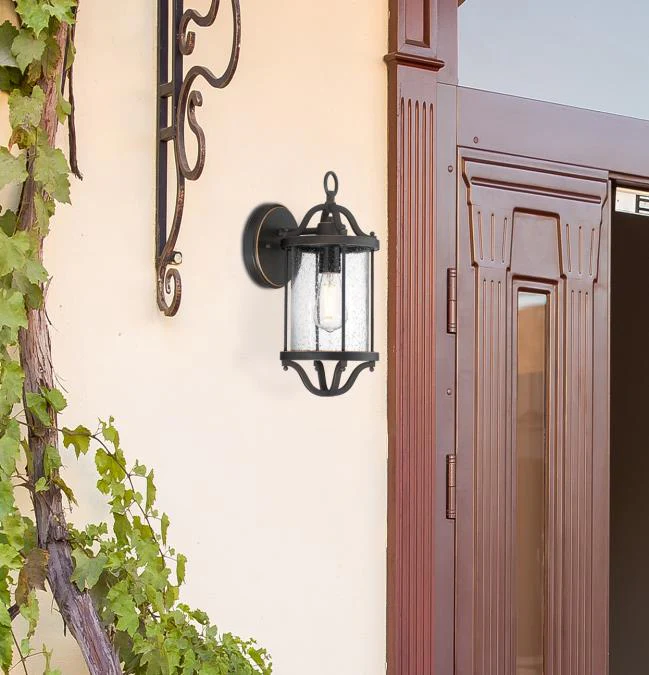 Isabelle One-Light Outdoor Wall Fixture, Oil Rubbed Bronze Finish with Highlights - Image 2