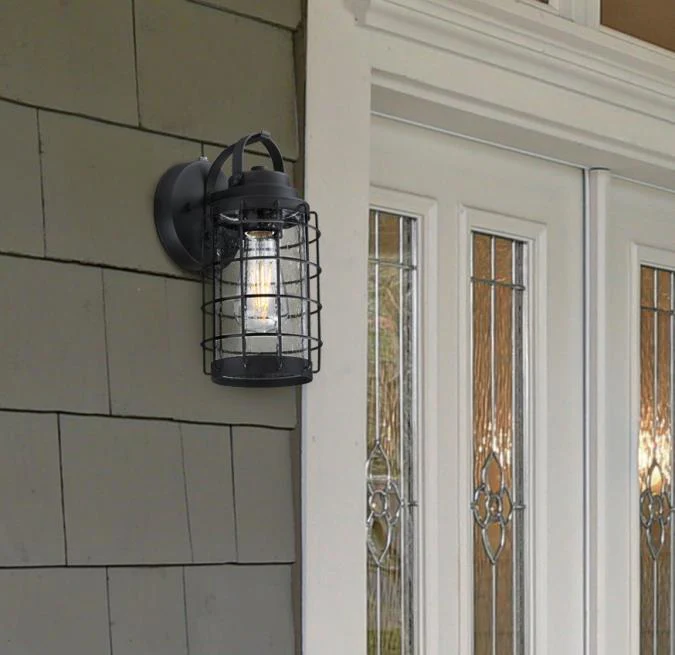 Jupiter Point One-Light Outdoor Wall Fixture with Dusk-To-Dawn Sensor, Textured Black Finish - Image 3